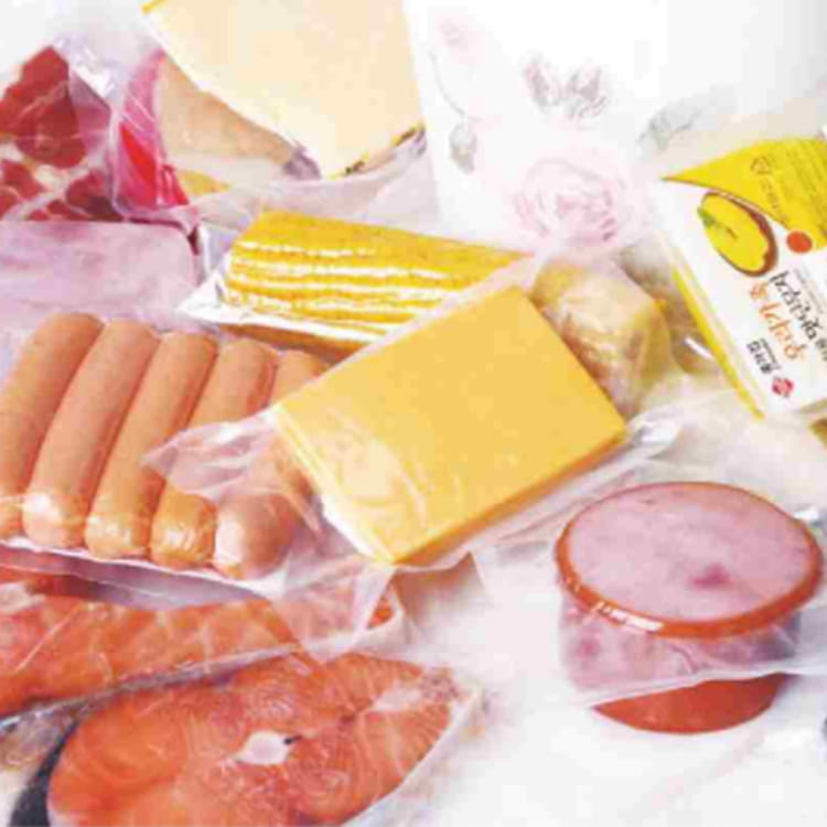 Hög barriär co-extruderad ostkorv köttförpackning plastfilm